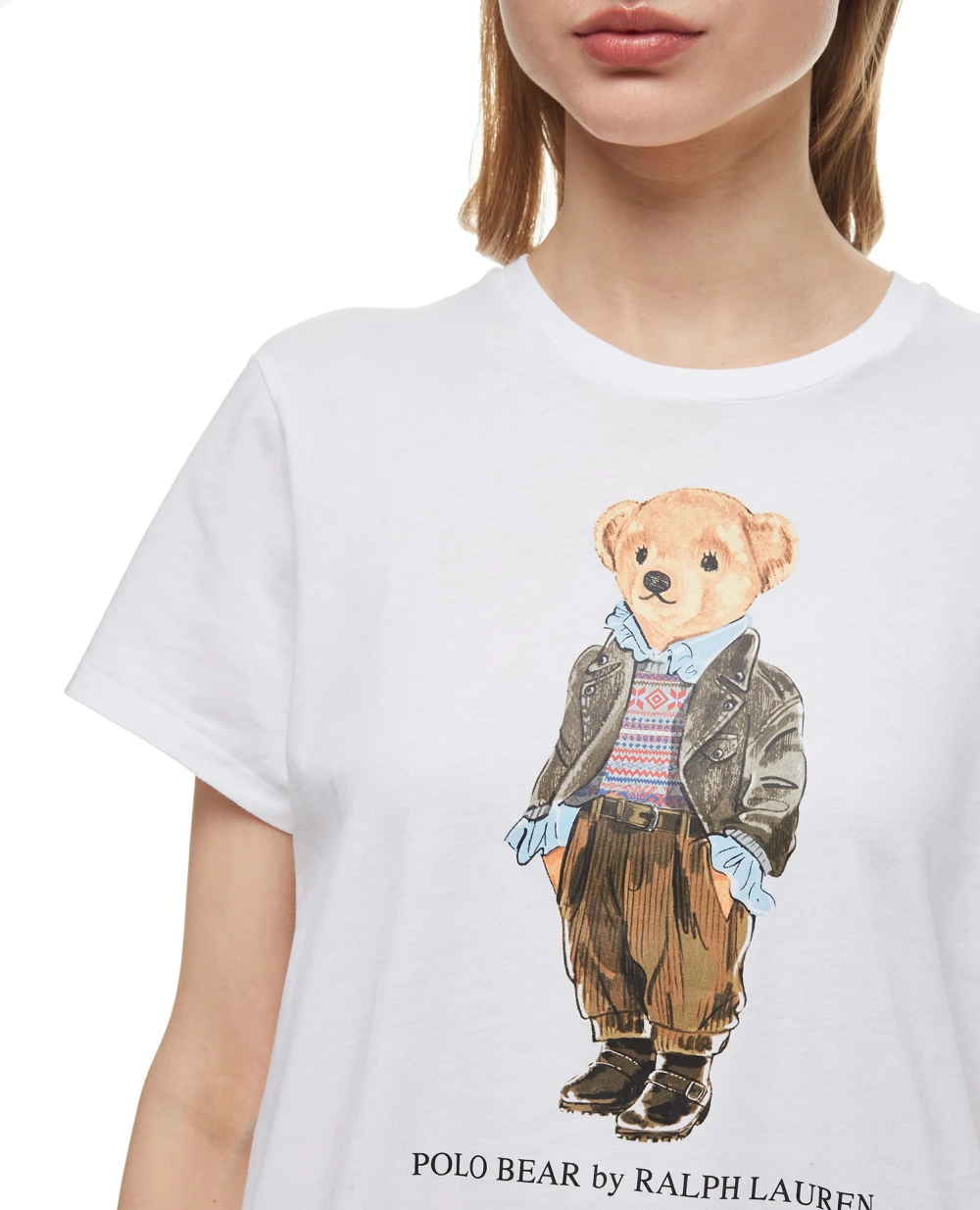 Футболка Polo Ralph Lauren 211814474001, белый цвет • Купить в интернет-магазине Kameron