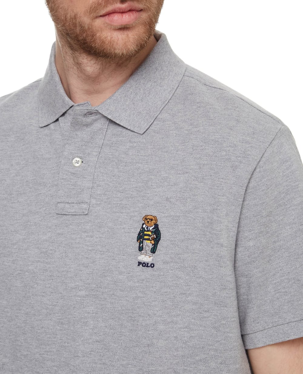 Поло Polo Ralph Lauren 710720848004, серый цвет • Купить в интернет-магазине Kameron