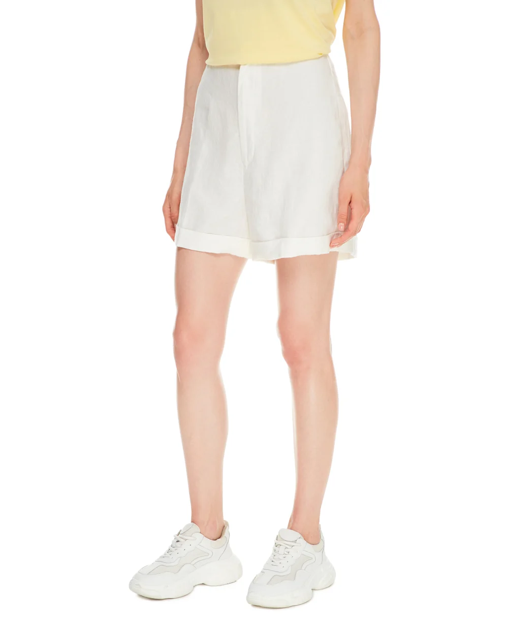 Льняные шорты Polo Ralph Lauren 211837988001, белый цвет • Купить в интернет-магазине Kameron
