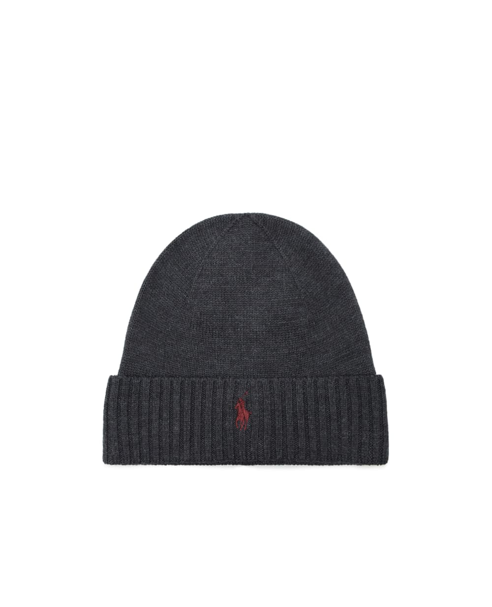 Шерстяная шапка Polo Ralph Lauren 710886137004, графит цвет • Купить в интернет-магазине Kameron