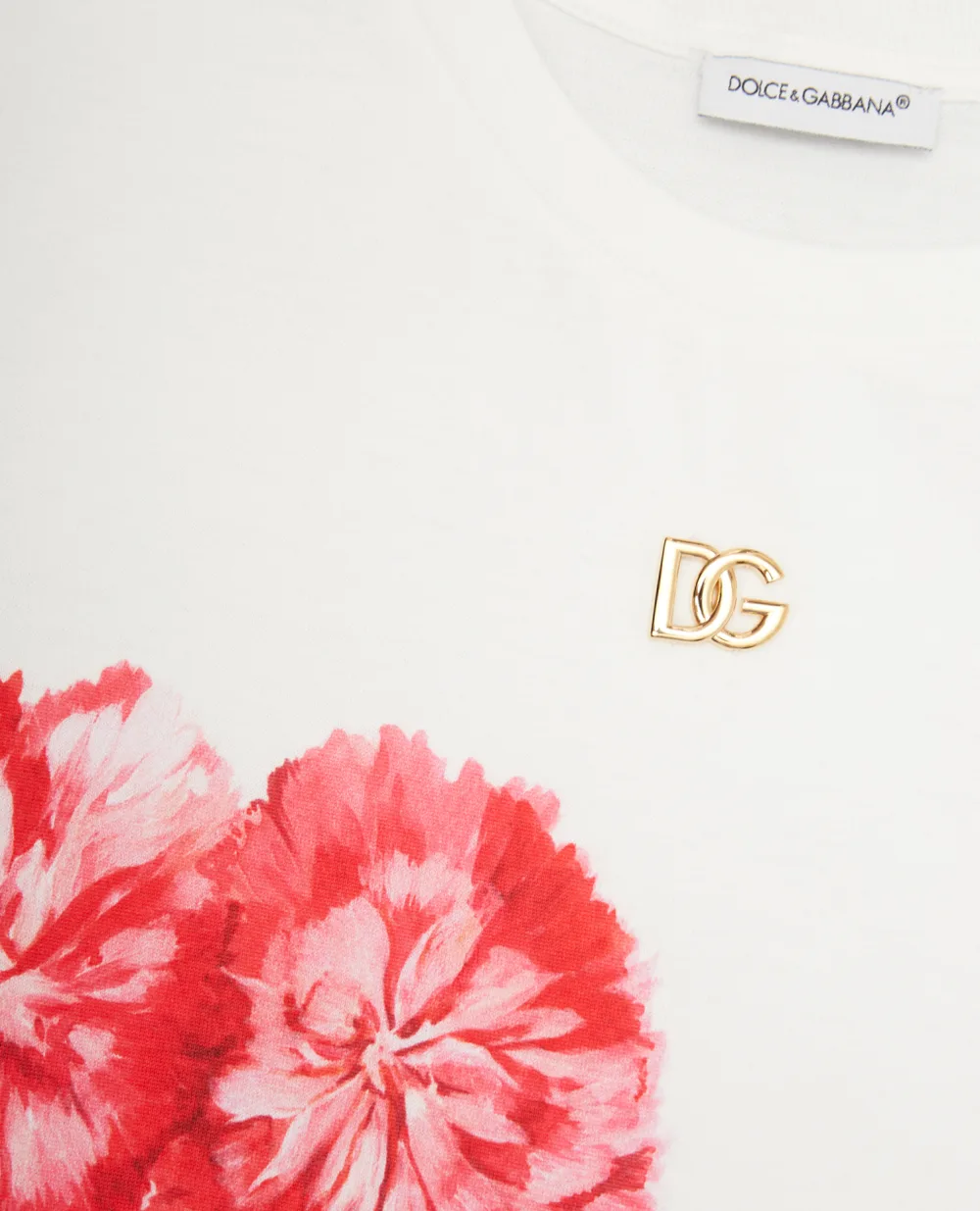 Детская футболка Dolce&Gabbana Kids L5JTHW-G7G9T-B, белый цвет • Купить в интернет-магазине Kameron