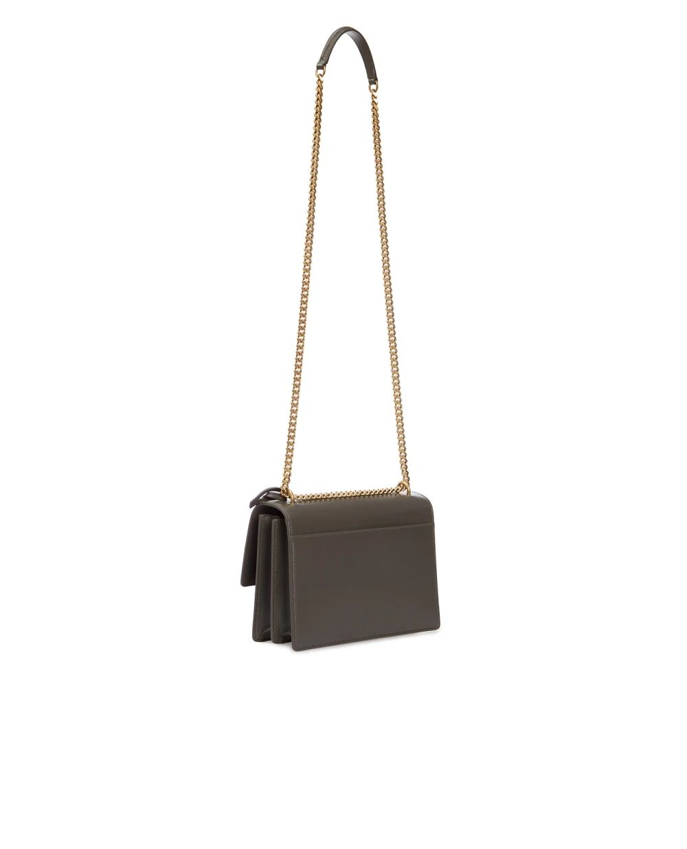 Кожаная сумка Sunset Medium Saint Laurent 442906-D420W-, серый цвет • Купить в интернет-магазине Kameron