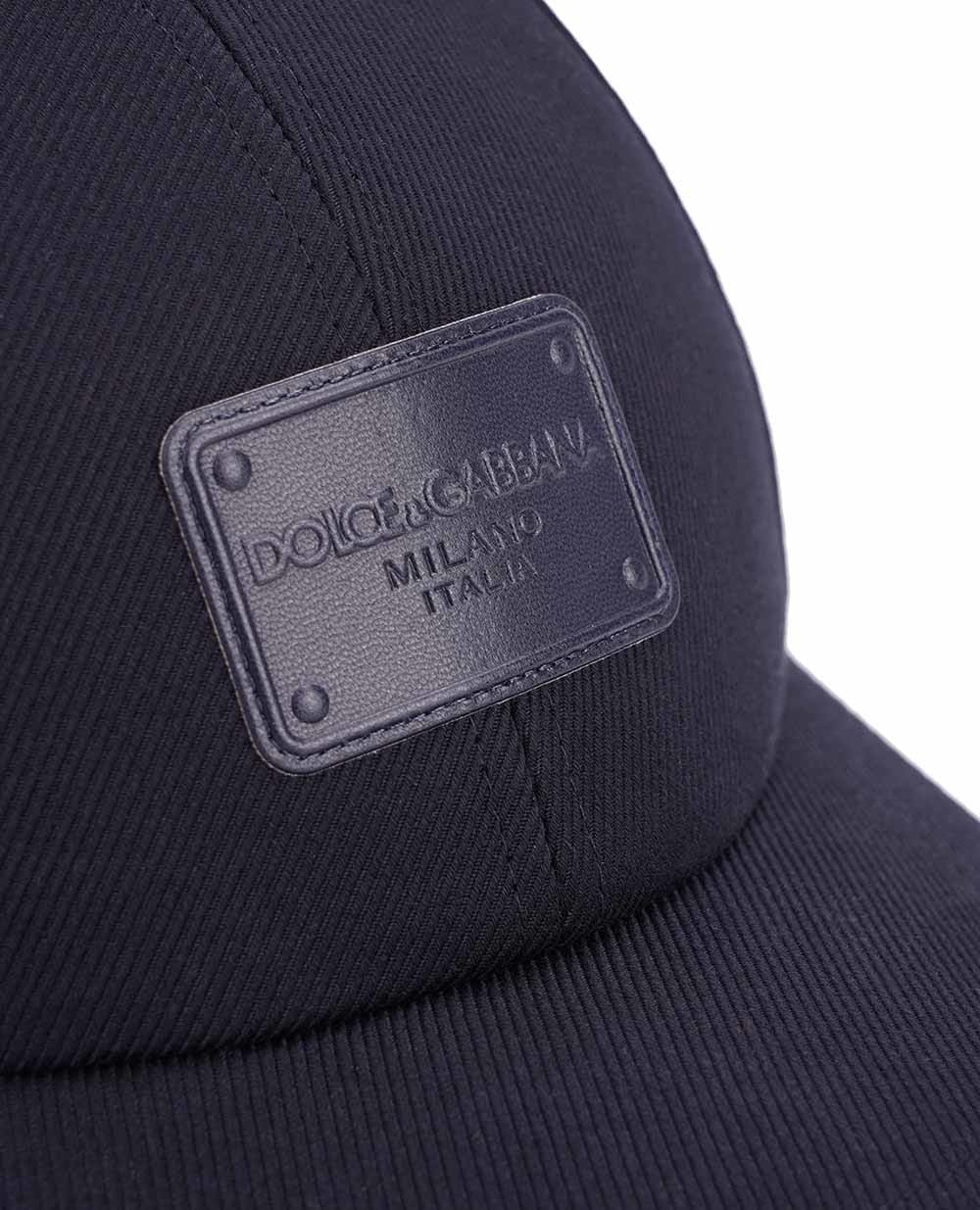 Бейсболка Dolce&Gabbana GH884Z-FU3HO, темно-синий цвет • Купить в интернет-магазине Kameron