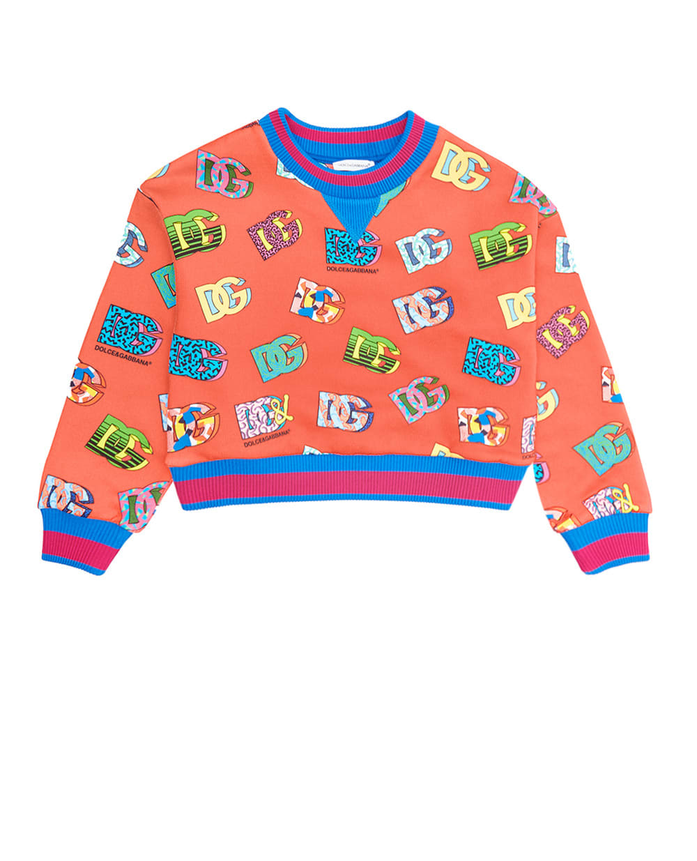 Свитшот Dolce&Gabbana Kids L5JW6E-G7CC3-B, розовый цвет • Купить в интернет-магазине Kameron