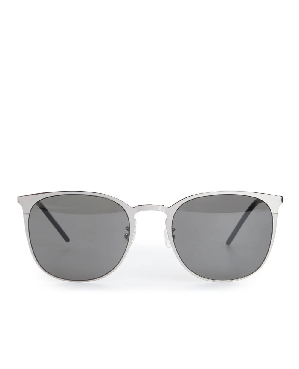 Солнцезащитные очки Saint Laurent SL 445/F SLIM-004, серебряный цвет • Купить в интернет-магазине Kameron