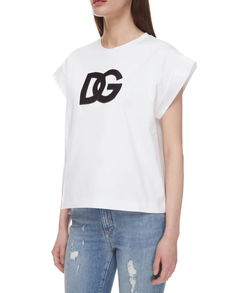 Топ Dolce&Gabbana F8Q31Z-HU7H8, белый цвет • Купить в интернет-магазине Kameron