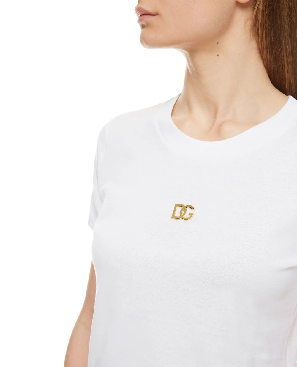 Футболка Dolce&Gabbana F8N08Z-FU7EQ, белый цвет • Купить в интернет-магазине Kameron