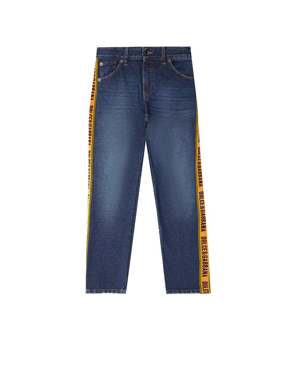 Детские джинсы Dolce&Gabbana Kids L4JPBL-G7WWN-S, синий цвет • Купить в интернет-магазине Kameron