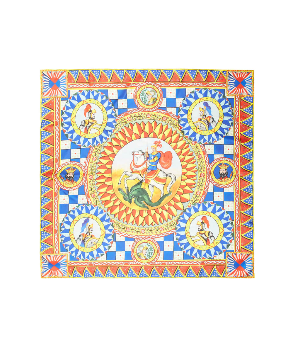 Шелковый платок Dolce&Gabbana FN086R-FI1T4, разноцветный цвет • Купить в интернет-магазине Kameron