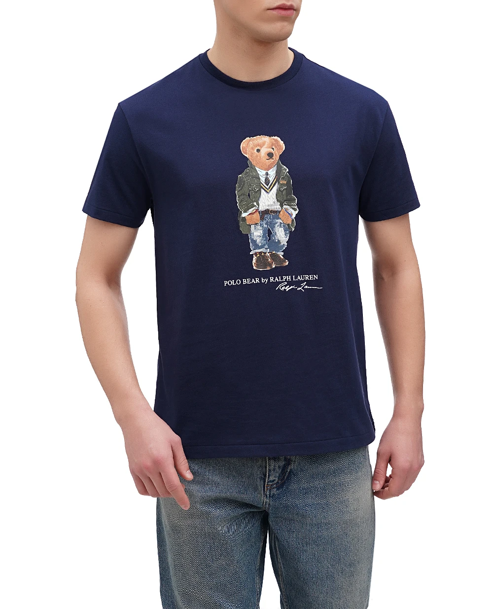 Футболка Polo Bear Polo Ralph Lauren 710854497034, темно-синий цвет • Купить в интернет-магазине Kameron