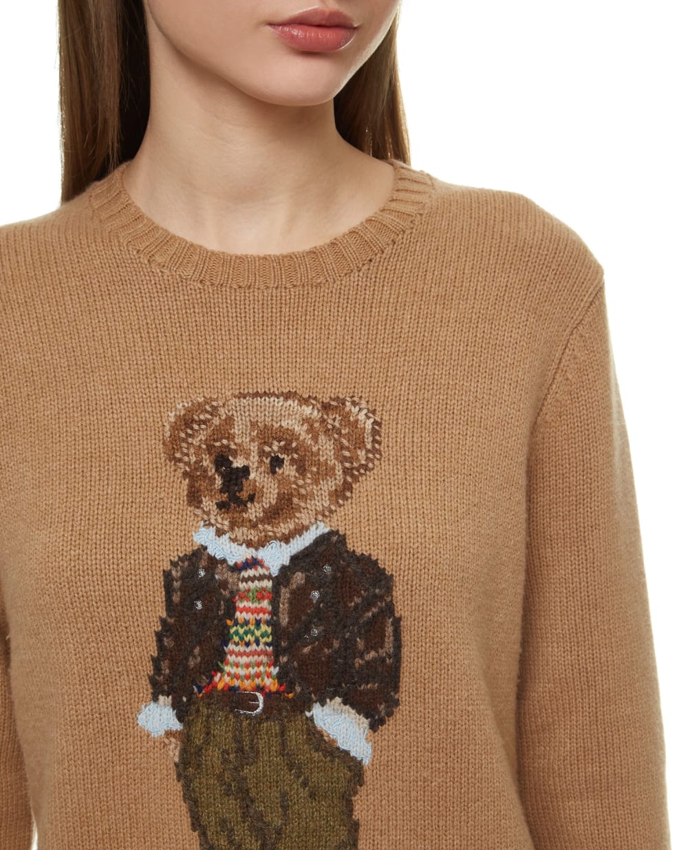 Шерстяной джемпер Polo Ralph Lauren 211815102001, бежевый цвет • Купить в интернет-магазине Kameron