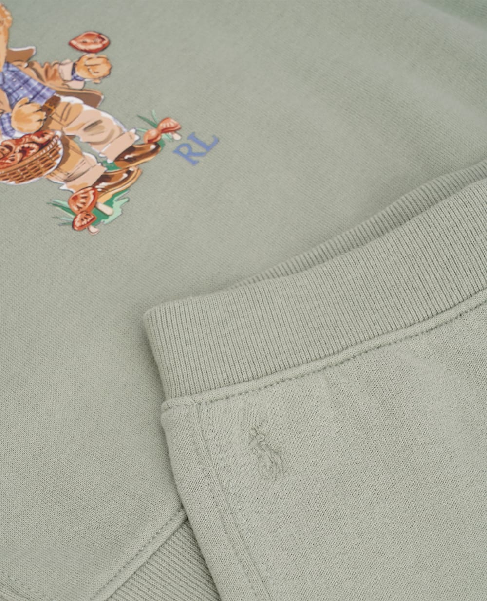 Детский костюм Polo Bear (свитшот, брюки) Polo Ralph Lauren Kids 320918199001, зеленый цвет • Купить в интернет-магазине Kameron