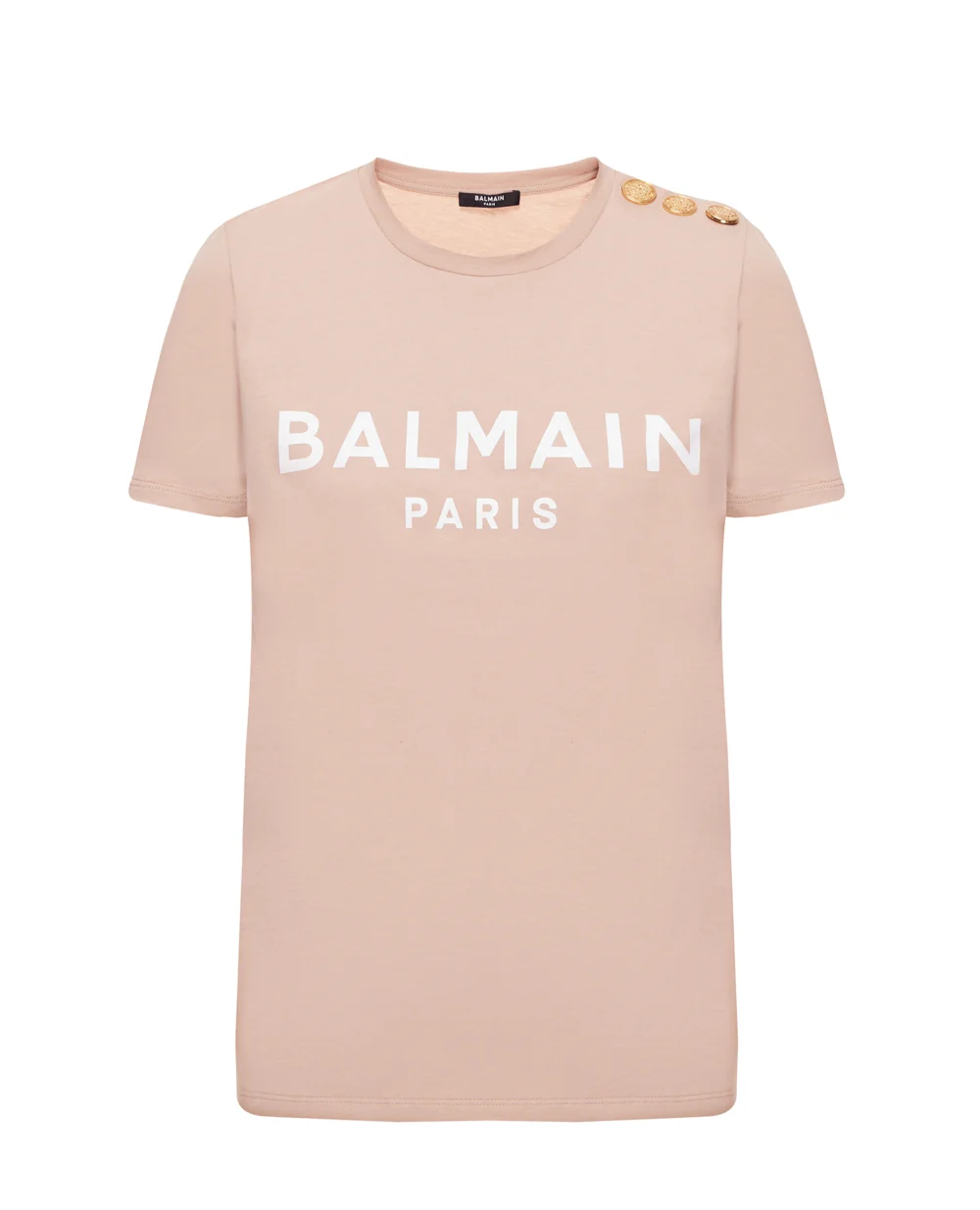 Футболка Balmain XF1EF005BB02-S, бежевый цвет • Купить в интернет-магазине Kameron