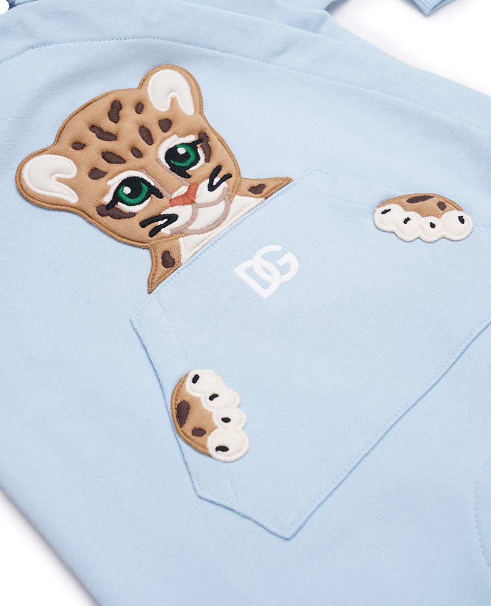 Детский комбинезон Dolce&Gabbana Kids L1JO6L-G7KS1, голубой цвет • Купить в интернет-магазине Kameron