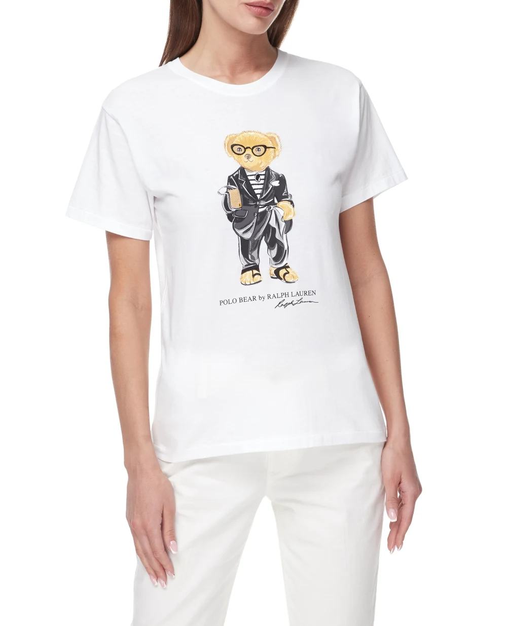 Футболка Polo Bear Polo Ralph Lauren 211905681001, белый цвет • Купить в интернет-магазине Kameron