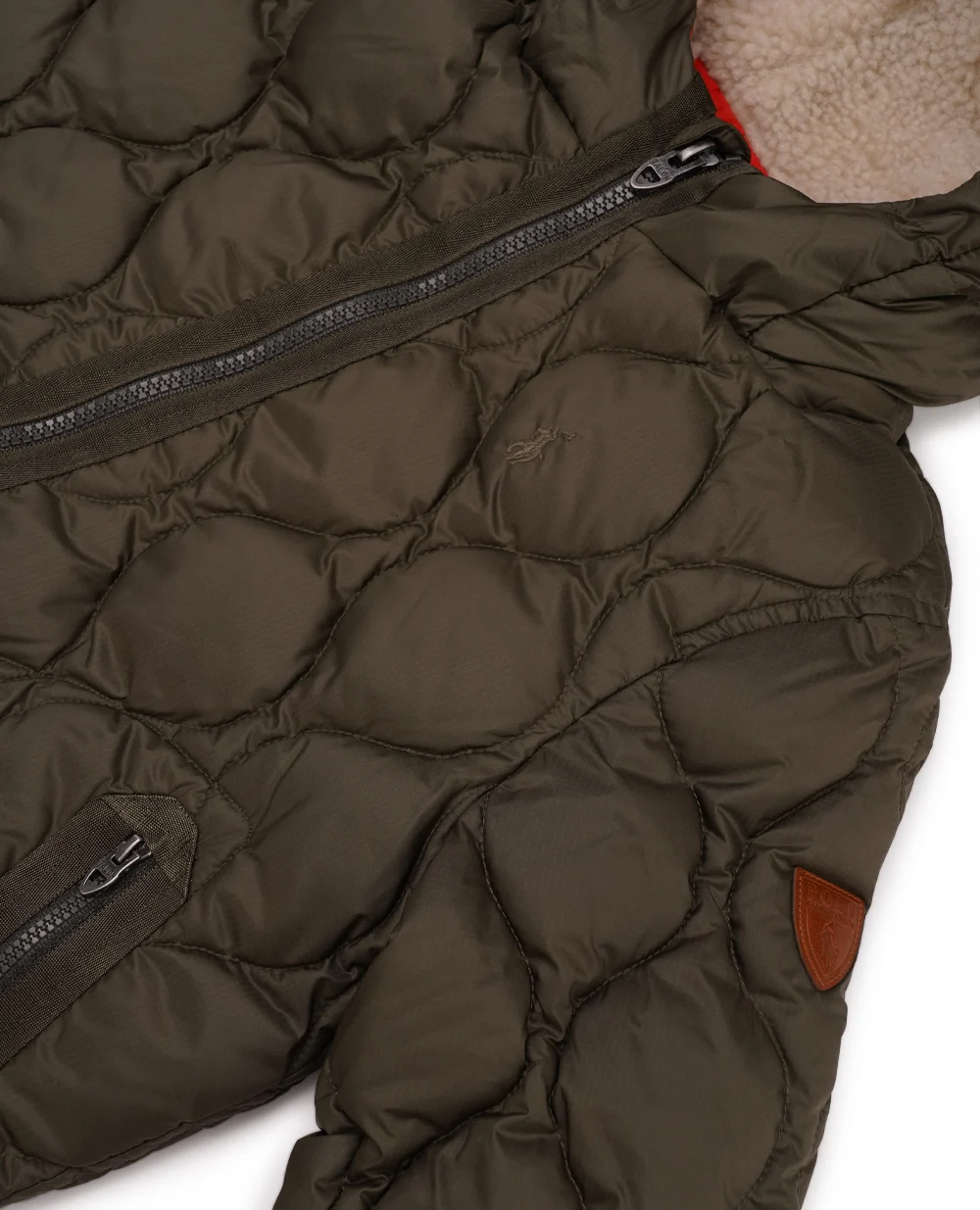 Детский пуховик удлиненный Polo Ralph Lauren Kids 323915139002, зеленый цвет • Купить в интернет-магазине Kameron
