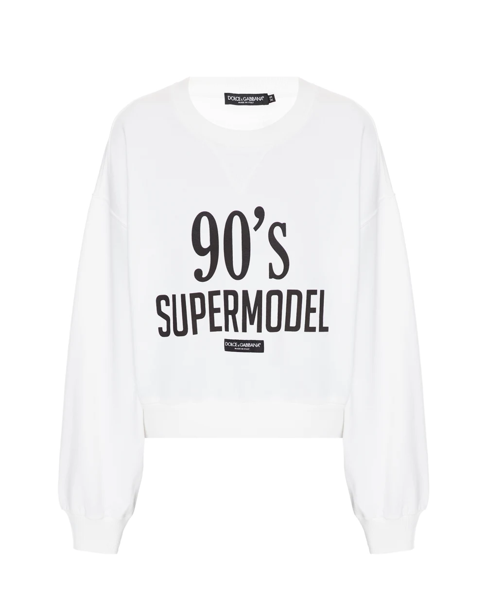 Свитшот Dolce&Gabbana F9L05T-FU7DU, белый цвет • Купить в интернет-магазине Kameron