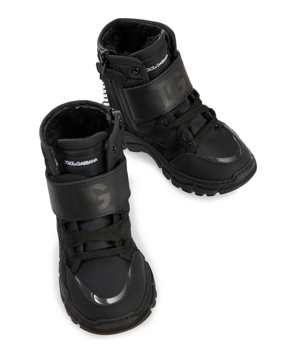 Хайтопы Dolce&Gabbana Kids DA0984-AO555-L, черный цвет • Купить в интернет-магазине Kameron