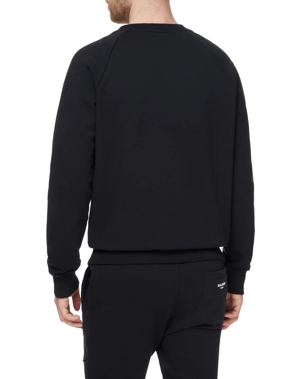 Свитшот Balmain AH1JQ005BB29, черный цвет • Купить в интернет-магазине Kameron
