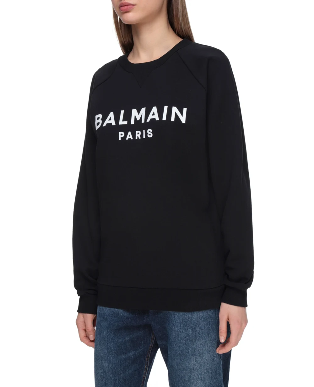 Свитшот Balmain VF13691B014, черный цвет • Купить в интернет-магазине Kameron