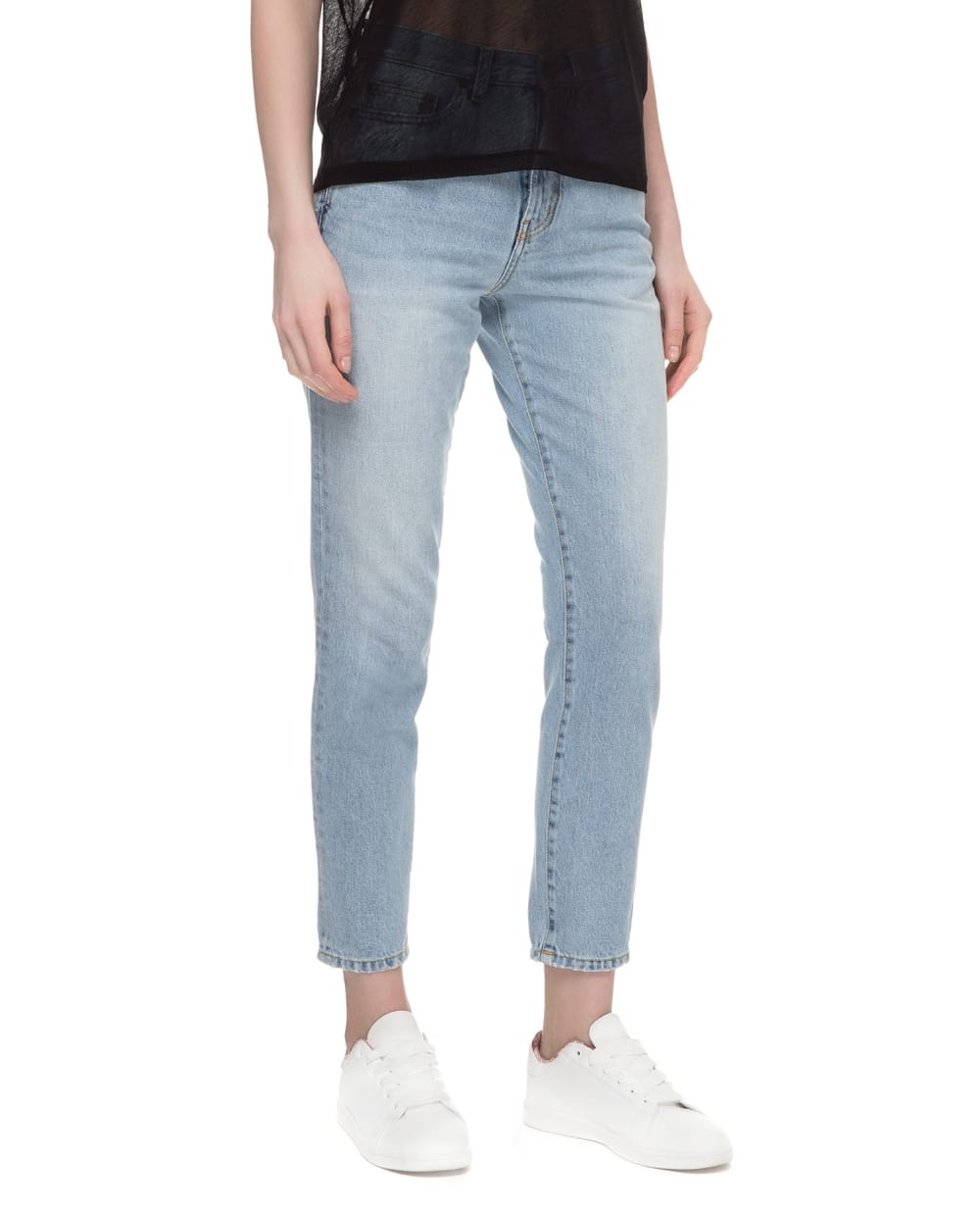 Джинсы Saint Laurent 601504-Y807P, голубой цвет • Купить в интернет-магазине Kameron
