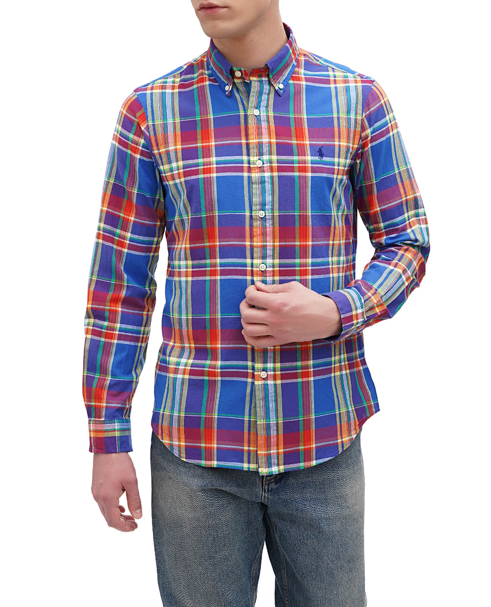 Рубашка Polo Ralph Lauren 710937992002, разноцветный цвет • Купить в интернет-магазине Kameron