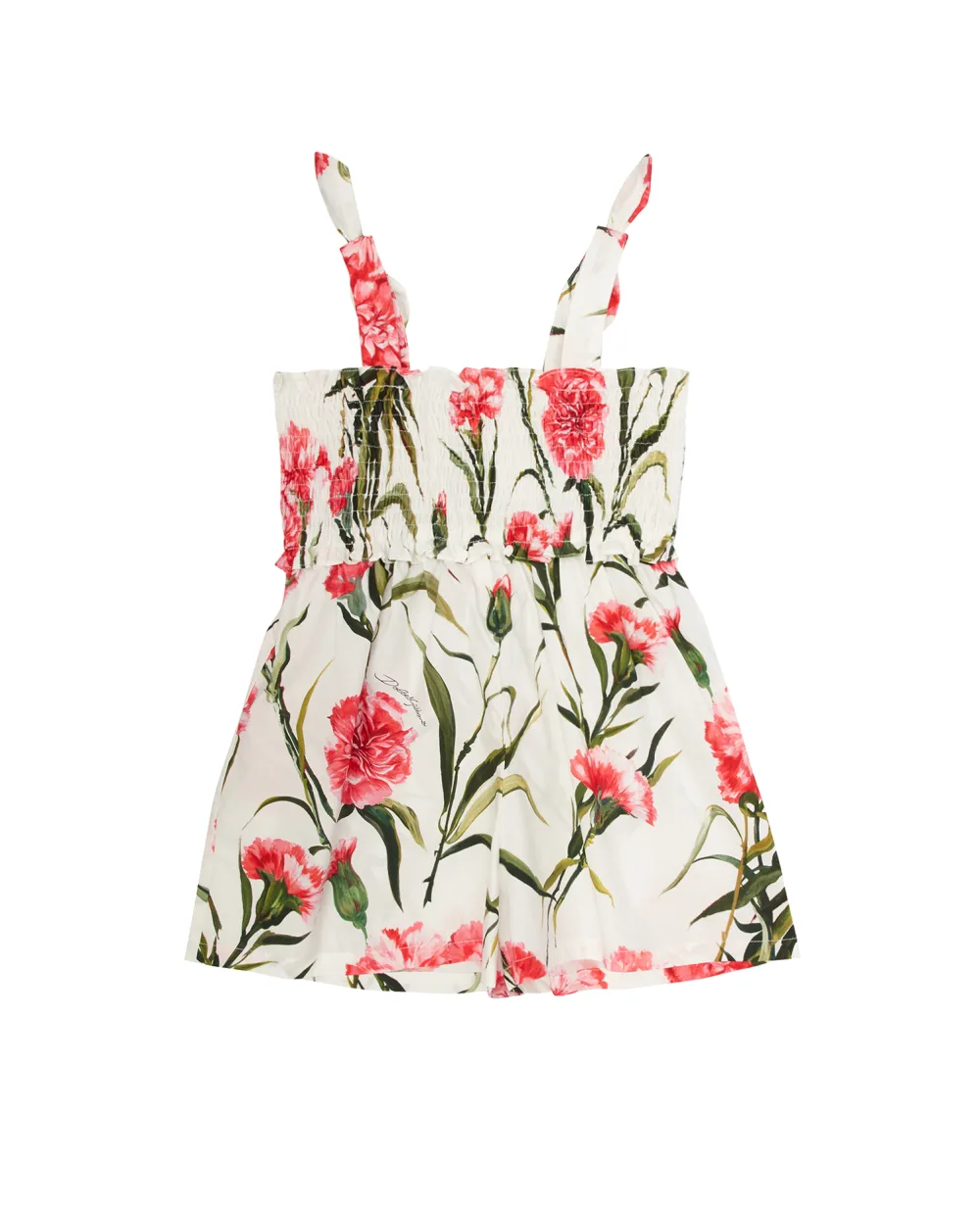 Детский комбинезон Dolce&Gabbana Kids L53DH8-HS5O0-B, белый цвет • Купить в интернет-магазине Kameron