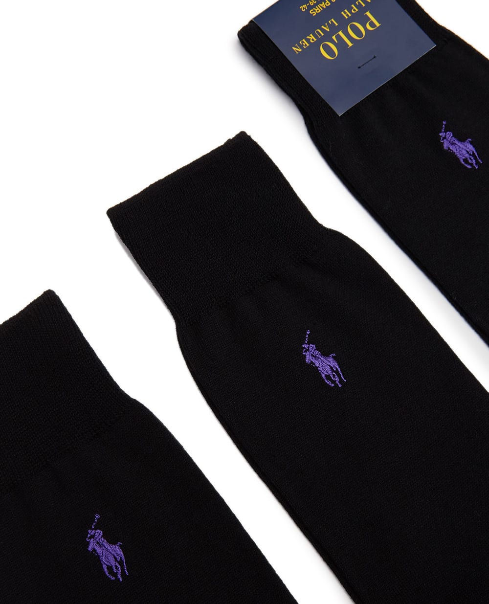Шкарпетки (3 пари) Polo Ralph Lauren 449653635005, чорний колір • Купити в інтернет-магазині Kameron