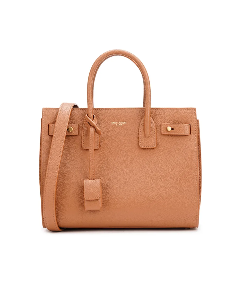 Кожаная сумка Sac De Jour Small Saint Laurent 717448-DTI0W, коричневый цвет • Купить в интернет-магазине Kameron