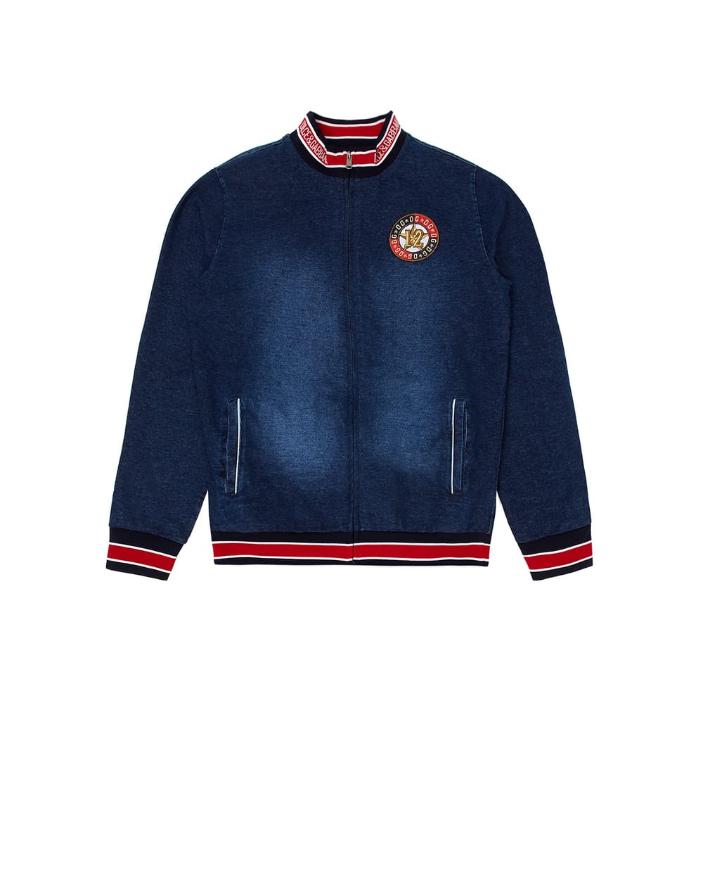 Бомбер Dolce&Gabbana Kids L4JW0Z-G7XCO-S, синий цвет • Купить в интернет-магазине Kameron