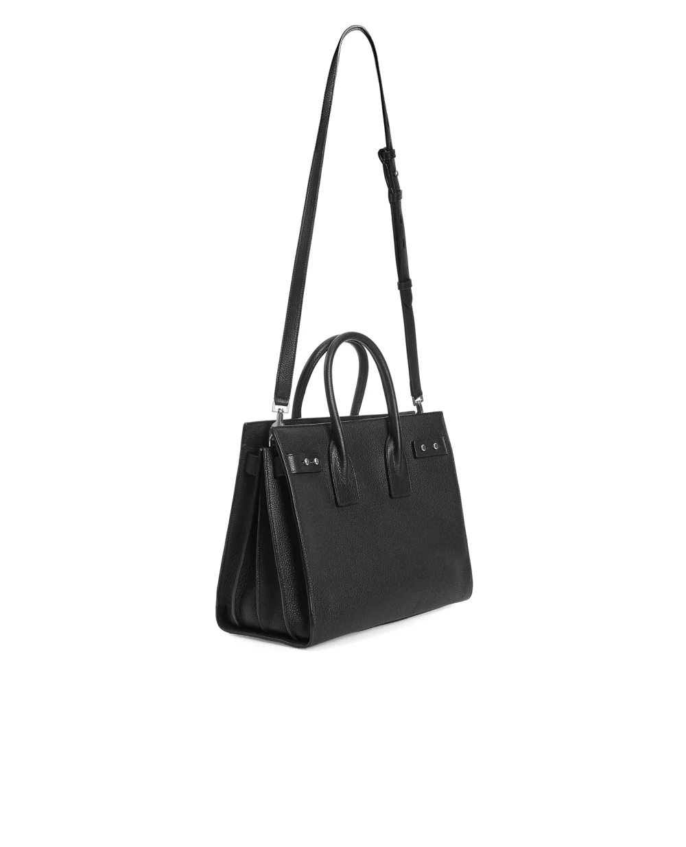 Кожаная сумка Saint Laurent 464960-DTI0E-, черный цвет • Купить в интернет-магазине Kameron