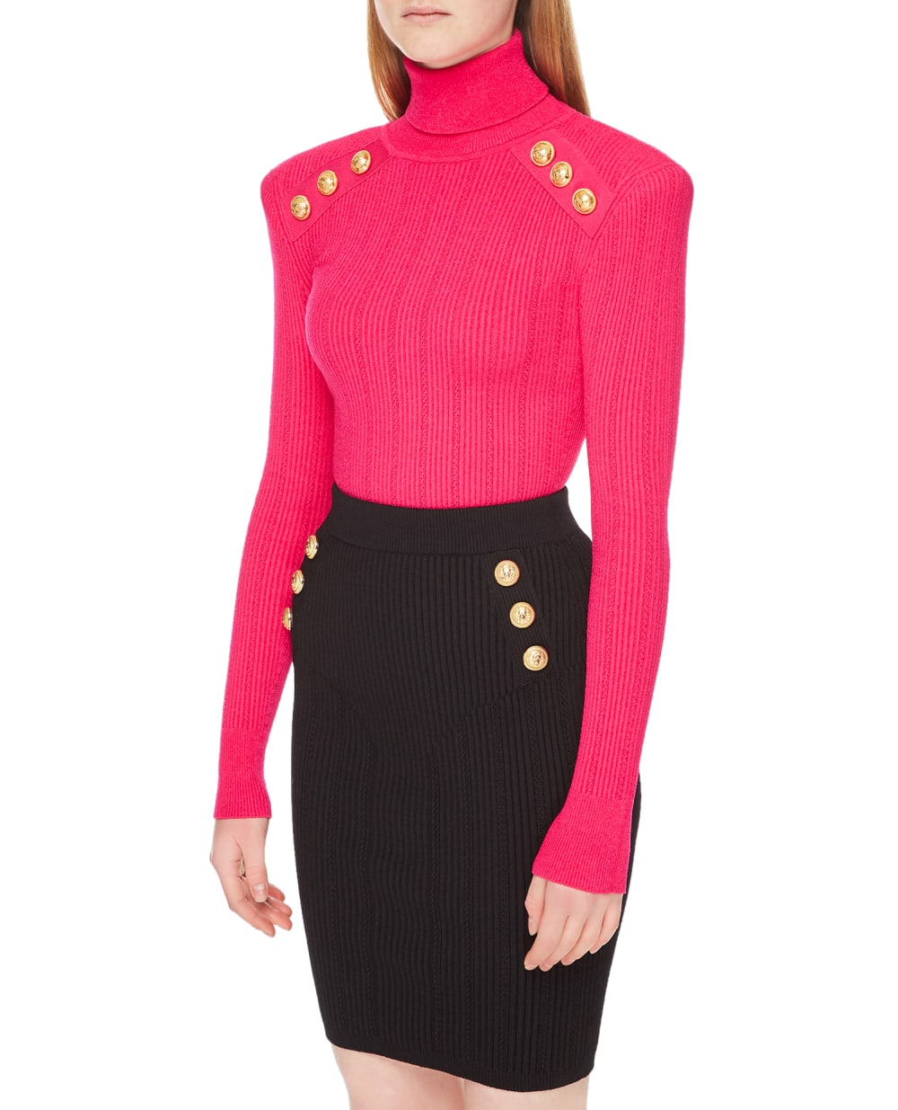 Гольф Balmain YF1KH000KB00, розовый цвет • Купить в интернет-магазине Kameron