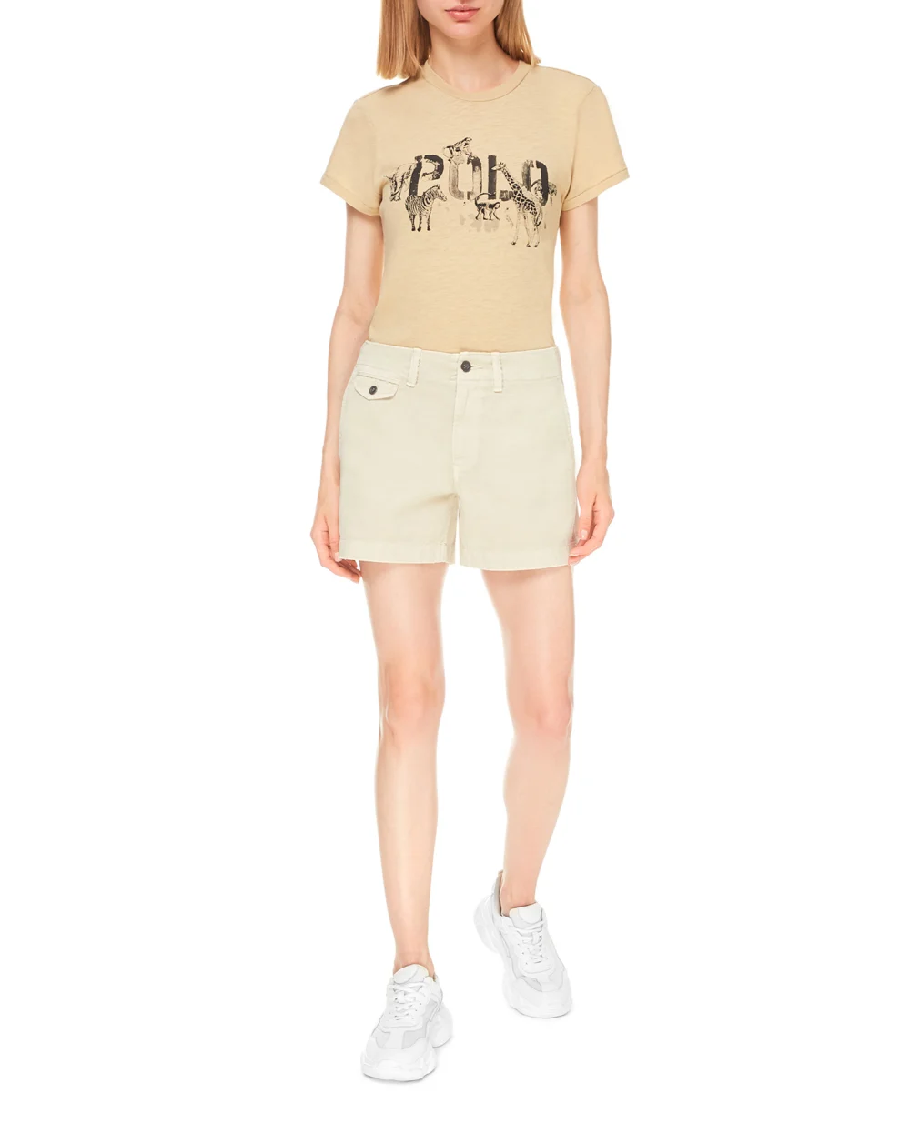 Футболка Polo Ralph Lauren 211839184001, бежевый цвет • Купить в интернет-магазине Kameron