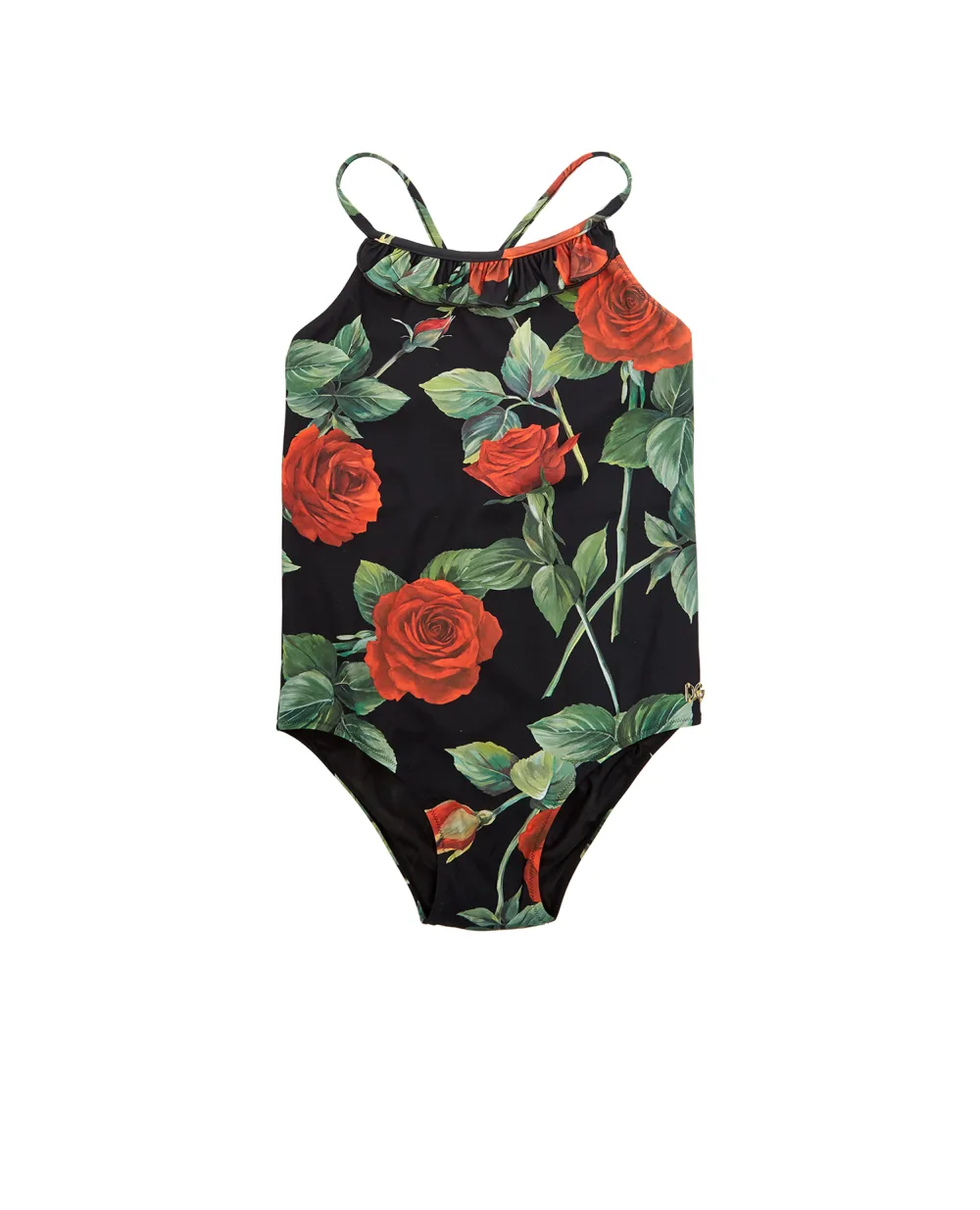 Детский купальник Dolce&Gabbana Kids L5J823-FSGXE-S, черный цвет • Купить в интернет-магазине Kameron