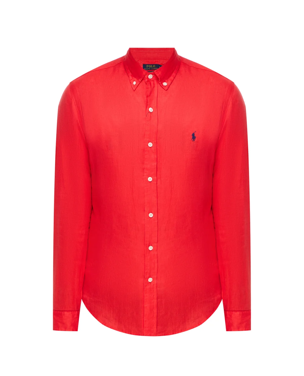 Льняная рубашка Polo Ralph Lauren 710829443018, красный цвет • Купить в интернет-магазине Kameron