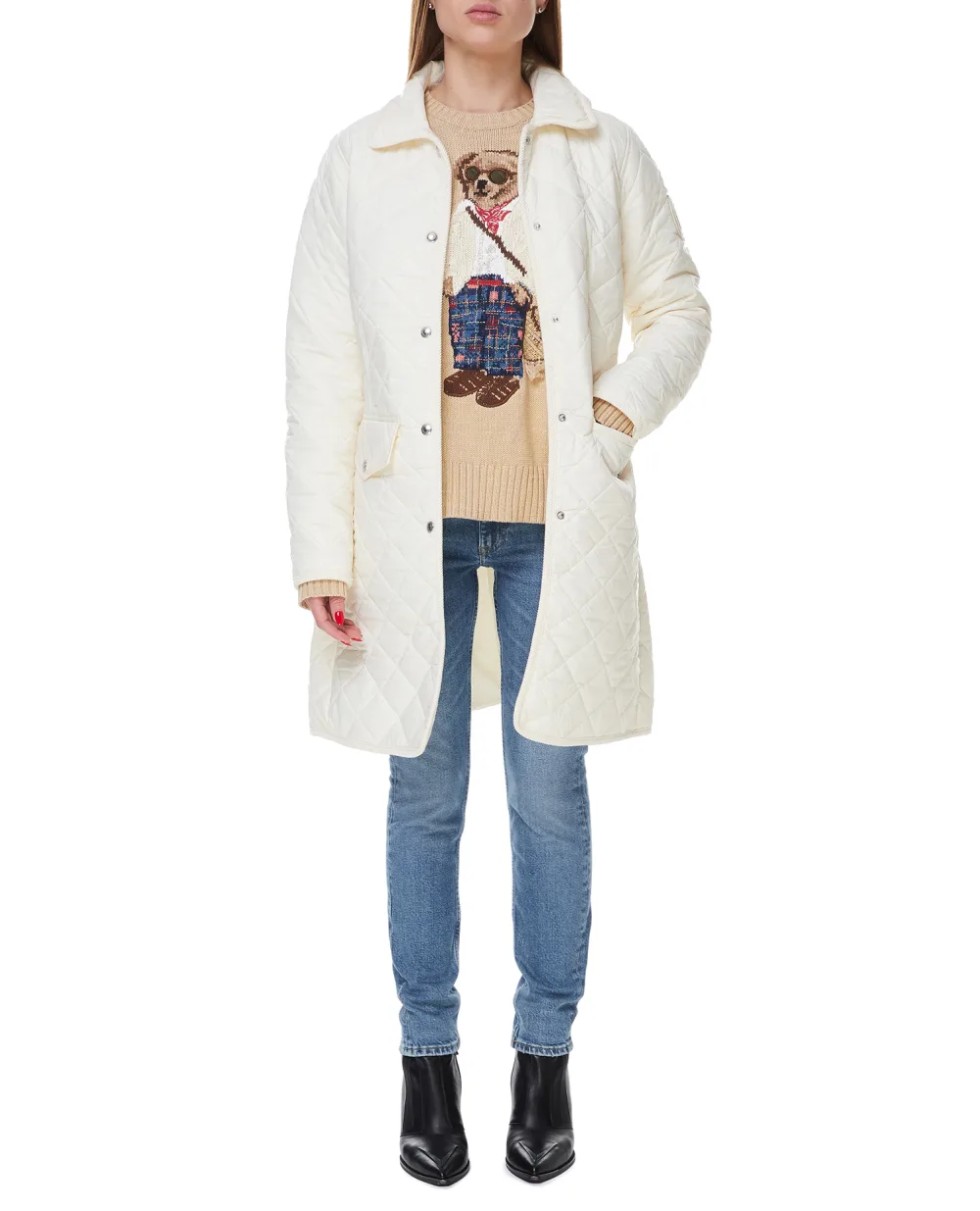 Куртка Polo Ralph Lauren 211854765003, белый цвет • Купить в интернет-магазине Kameron