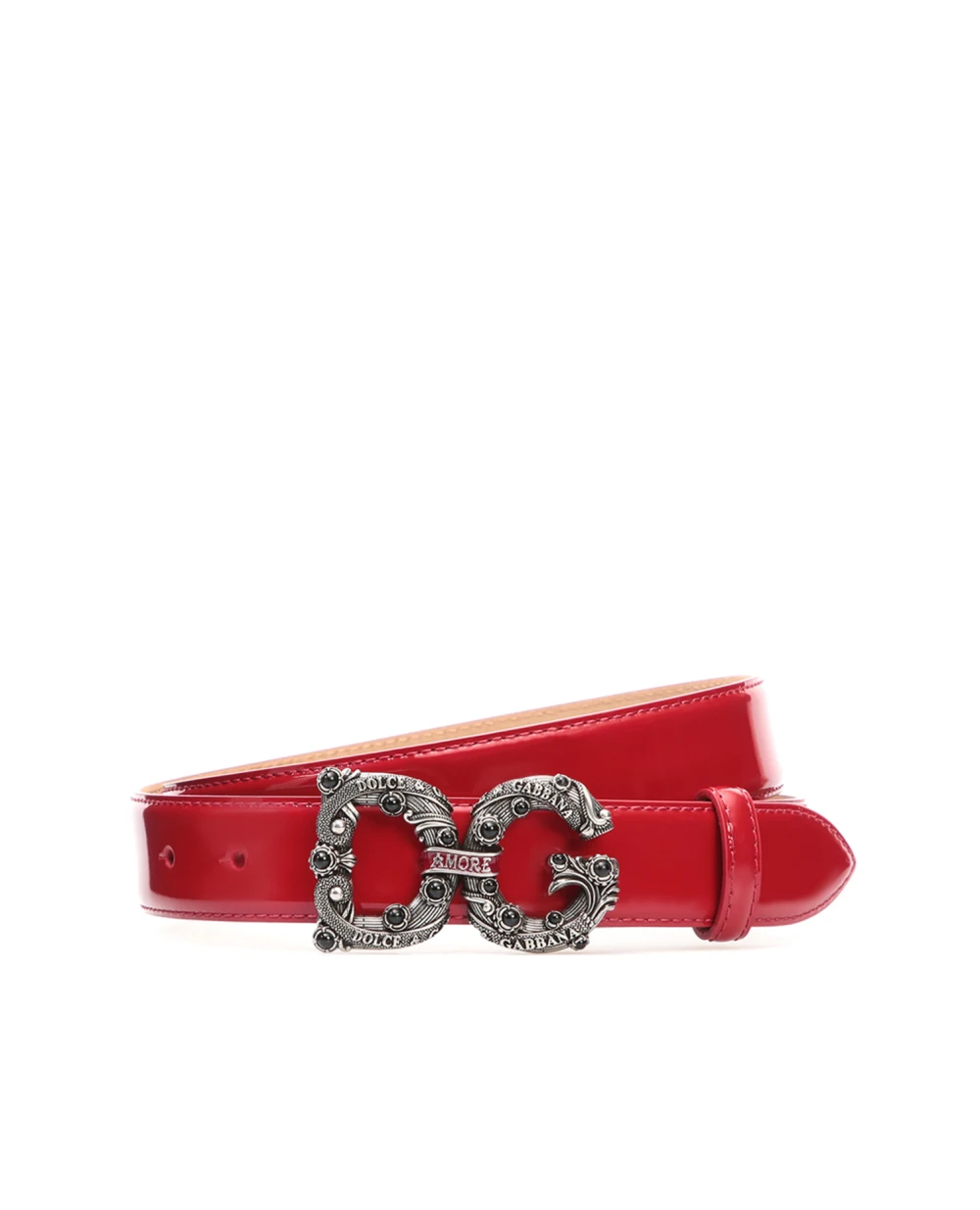 Кожаный ремень	 Dolce&Gabbana BE1335-AW080, красный цвет • Купить в интернет-магазине Kameron