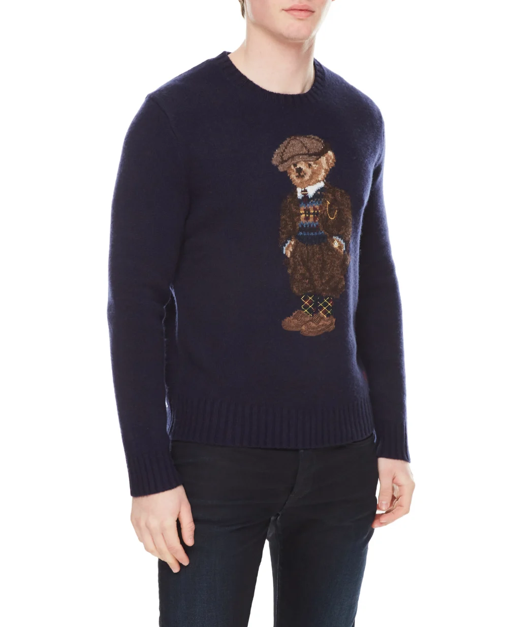 Шерстяной джемпер Polo Bear Polo Ralph Lauren 710876521001, синий цвет • Купить в интернет-магазине Kameron