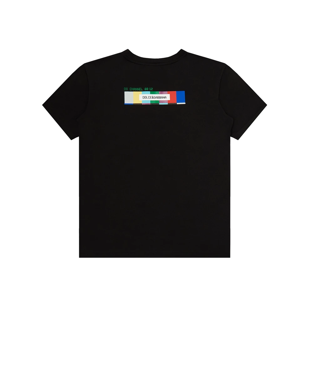 Детская футболка Dolce&Gabbana Kids L4JTDM-G7BMD-S, черный цвет • Купить в интернет-магазине Kameron