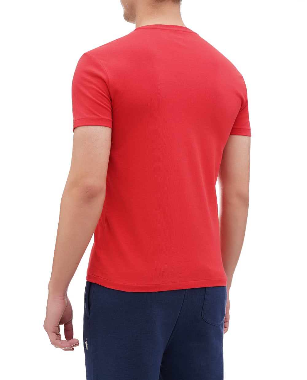 Футболка Polo Ralph Lauren 710671438395, червоний колір • Купити в інтернет-магазині Kameron