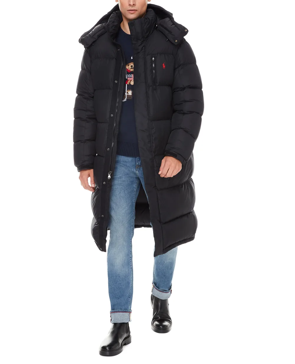 Пуховик Polo Ralph Lauren 710810939002, черный цвет • Купить в интернет-магазине Kameron