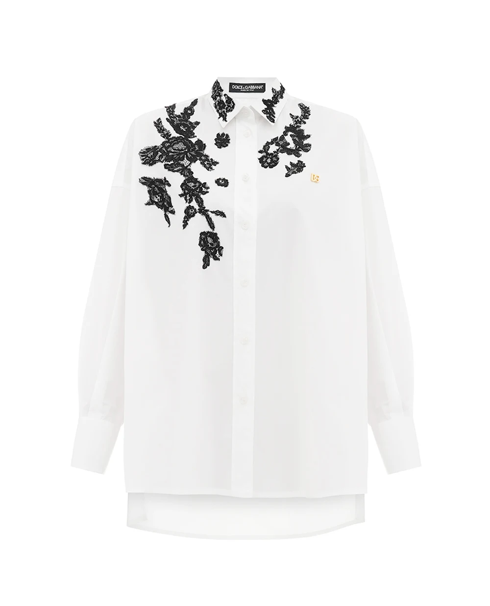 Рубашка Dolce&Gabbana F5T39T-GDB8O, молочный цвет • Купить в интернет-магазине Kameron