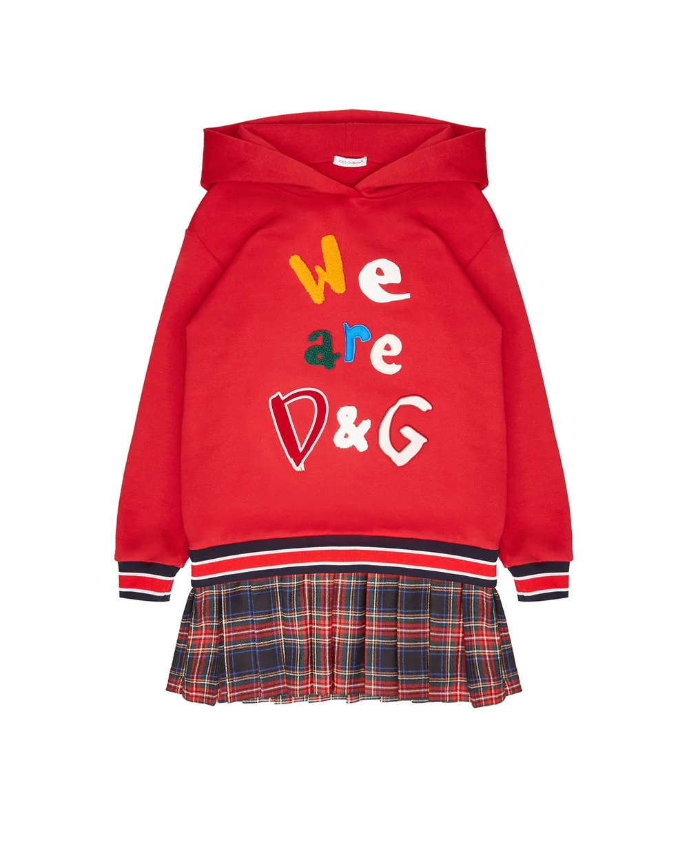 Платье Dolce&Gabbana Kids L5JD1Z-G7WWE-S, красный цвет • Купить в интернет-магазине Kameron