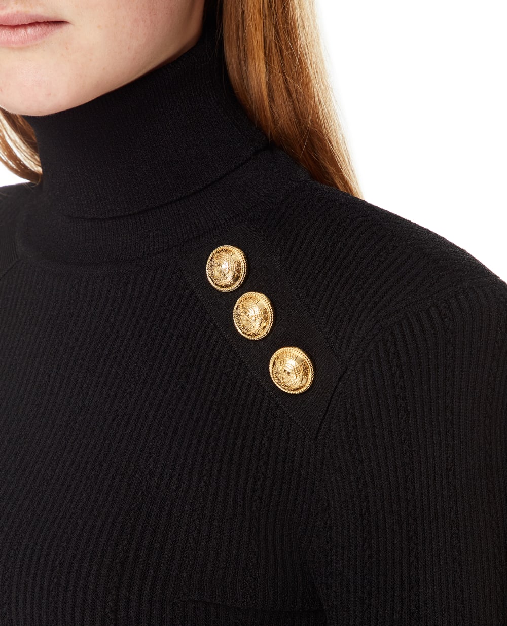 Гольф Balmain YF1KH000KB00, черный цвет • Купить в интернет-магазине Kameron
