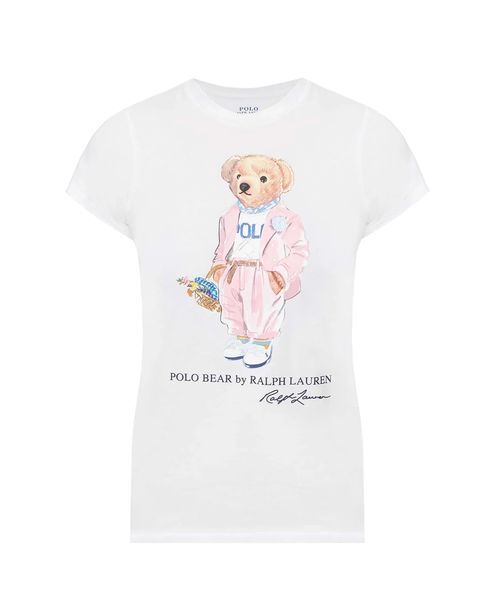 Футболка Polo Ralph Lauren 211838100001, белый цвет • Купить в интернет-магазине Kameron