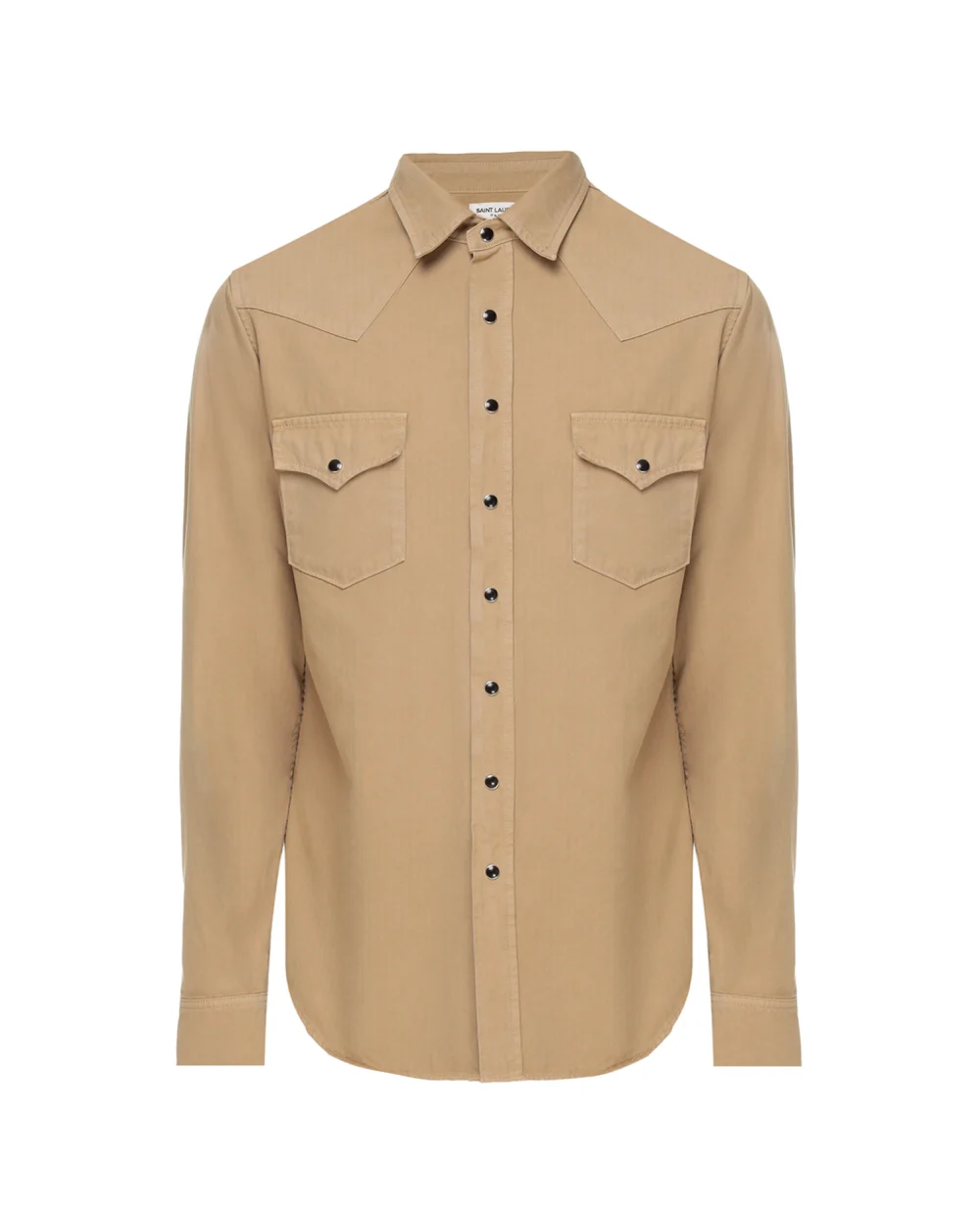 Рубашка Saint Laurent 597059-Y27BB, бежевый цвет • Купить в интернет-магазине Kameron