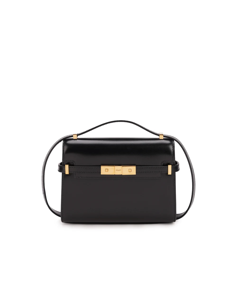 Кожаная сумка Manhattan Mini Saint Laurent 727766-0SX0W, черный цвет • Купить в интернет-магазине Kameron