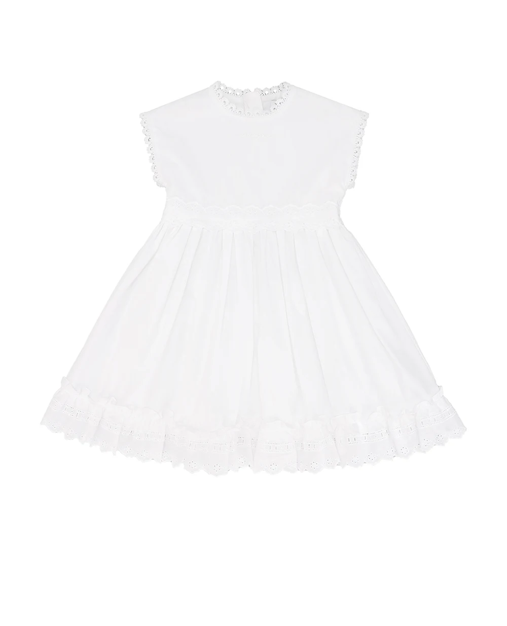 Детское платье Dolce&Gabbana Kids L23DZ3-FU5GK, белый цвет • Купить в интернет-магазине Kameron