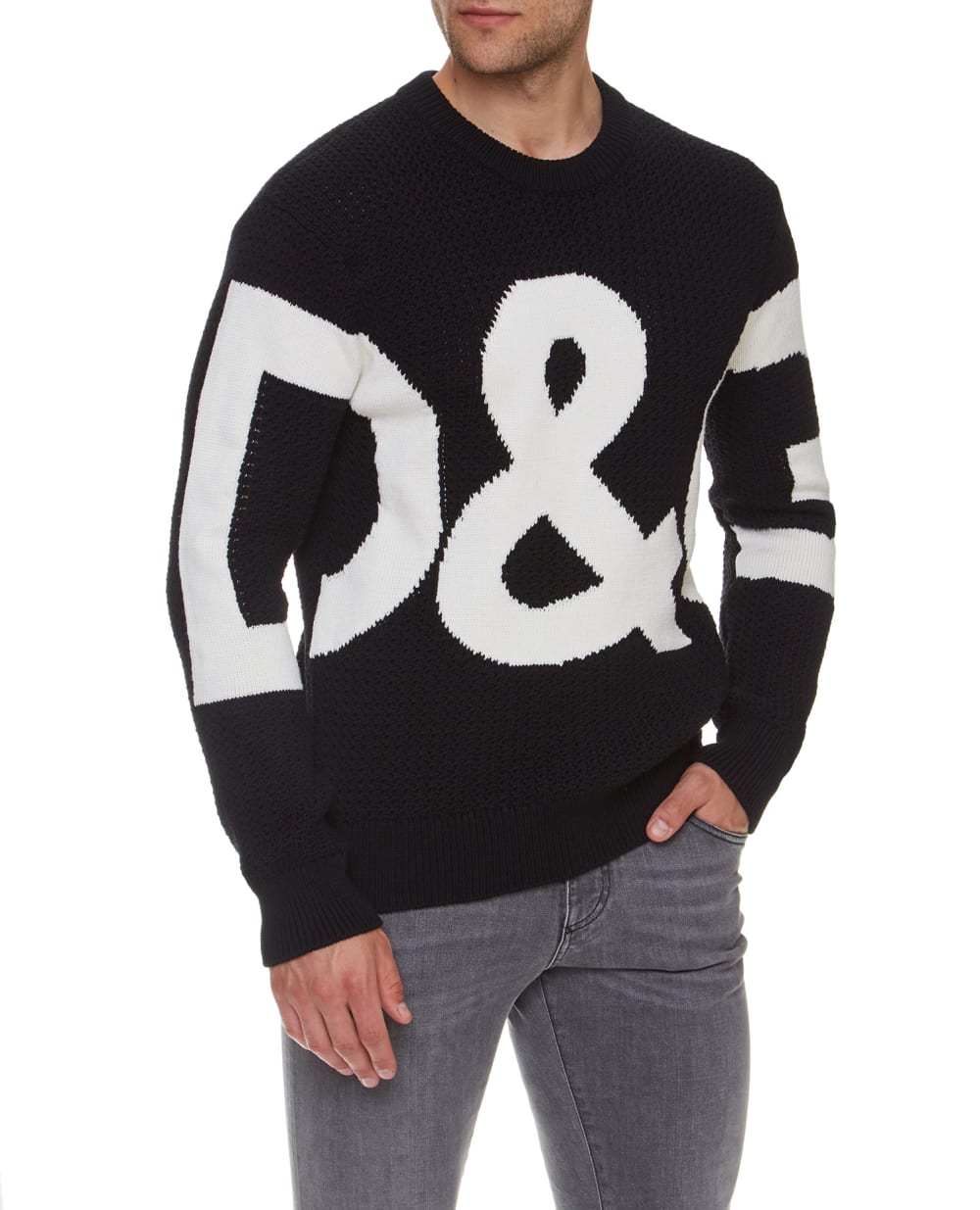 Свитер Dolce&Gabbana GXG69T-JBVD8, черный цвет • Купить в интернет-магазине Kameron