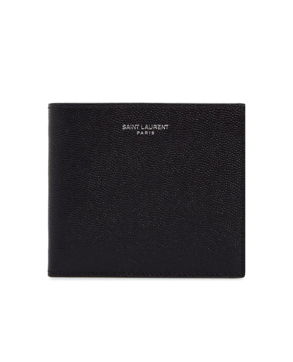 Кожаный кошелек Saint Laurent 396307-BTY0N-, черный цвет • Купить в интернет-магазине Kameron
